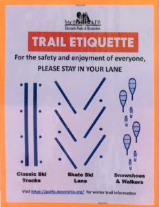 Trail Etiquette Sign